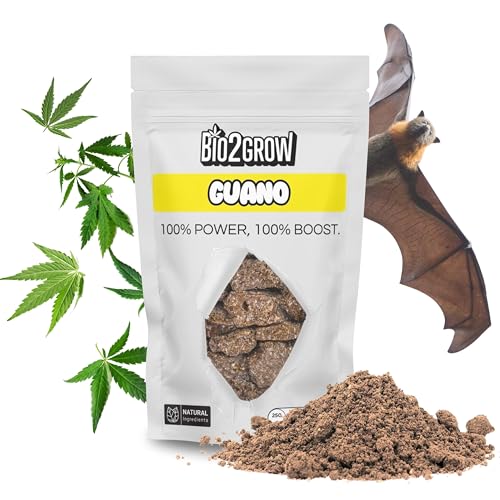 Bio2grow Guano 2 KG – Naturdünger mit Stickstoff und Phosphor für Bodenverbesserung und Nährstoffversorgung von Bio2Grow