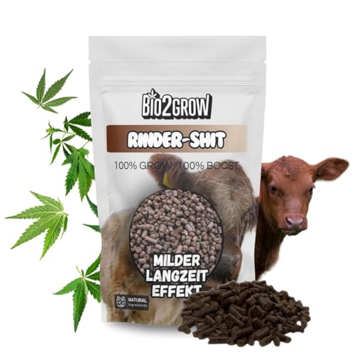 Bio2Grow Rinder Shit Dünger 3 Kg - Grow Organisch Indoor Outdoor Anbau Pflanzen Erde von Bio2Grow