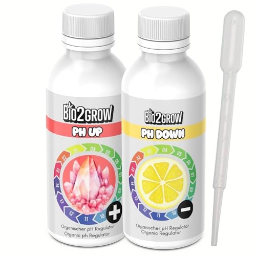 Bio2Grow pH Plus & pH Minus 250 ml Garten Pflanzen - Grow Anbau Indoor Outdoor von Bio2Grow