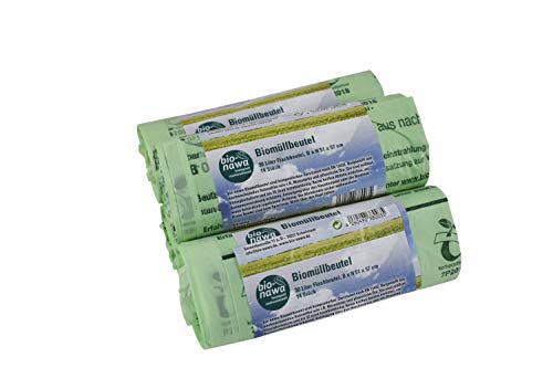 bio-nawa 70 Stück 30 Liter Biomüllbeutel, 510 x 570 mm, nach EN 13432 von BioBag