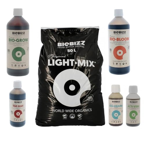 BioBizz Substrat Light.Mix 50 Liter + Dünger 1 Liter von BioBizz