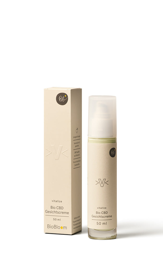 BioBloom Bio CBD Gesichtscreme vitalize 50 ml von BioBloom