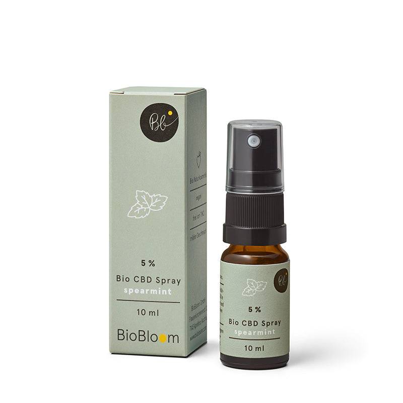 BioBloom Bio CBD Spray Spearmint 5 % 10 ml von BioBloom