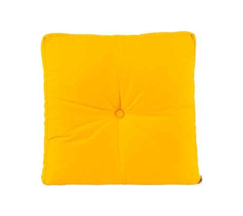 BioKinder 25170 Sitzkissen Sitzpolster Stuhlkissen 40x40 cm aus Baumwolle gefüllt mit Baumwolle, gelb von BioKinder - Das gesunde Kinderzimmer
