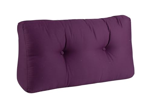 BioKinder 25176 Rückenkissen Loungekissen Rückenpolster 80x40 cm Baumwolle, Farbe:Aubergine von BioKinder - Das gesunde Kinderzimmer