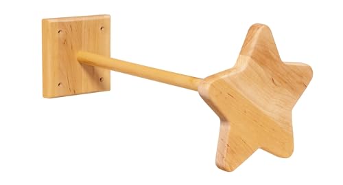 BioKinder Betthimmel-Halter Stern Himmelstange Netzhalterung Betthimmel Halterung aus zertifiziertem Massivholz Erle geölt, L 44 cm von BioKinder - Das gesunde Kinderzimmer