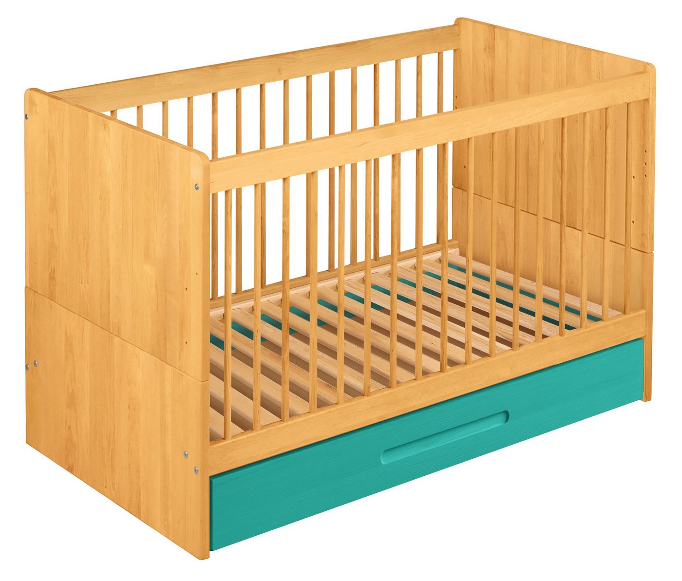 BioKinder - Das gesunde Kinderzimmer Babybett Lina, 70x140 cm mit Bettkasten von BioKinder - Das gesunde Kinderzimmer