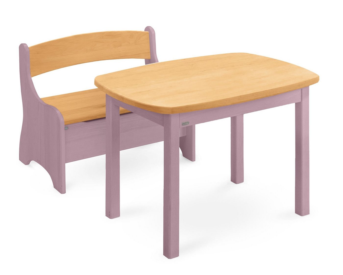 BioKinder - Das gesunde Kinderzimmer Kindersitzgruppe Levin, mit Tisch und Sitzbank, Sitzhöhe 30 cm von BioKinder - Das gesunde Kinderzimmer