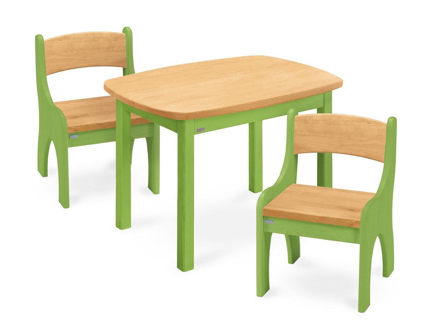 BioKinder - Das gesunde Kinderzimmer Kindersitzgruppe Levin, mit Tisch und zwei Stühlen, Sitzhöhe 30 cm von BioKinder - Das gesunde Kinderzimmer
