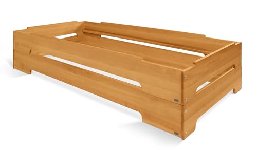 BioKinder Stapelbett 2er Set Stapelliege Gästebett Kai aus zertifiziertem Massivholz Erle 90 x 200 cm BioKinder Stapelbett 2er Set Stapelliege Gästebett Kai aus zertifiziertem Massivholz Erle 90 x 200 cm von BioKinder - Das gesunde Kinderzimmer