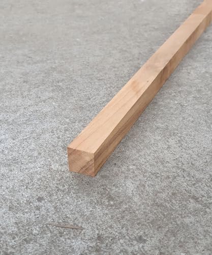 BioMaderas Teakholzstab, FSC 100% 18mm Breite, 18mm Stärke (120cm Länge) von BioMaderas