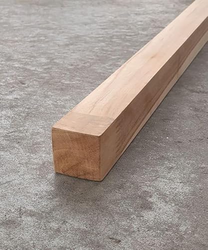 BioMaderas Teakholzstab, durchgehend, FSC 100% 40mm Breite, 40mm Stärke, 170cm Länge von BioMaderas