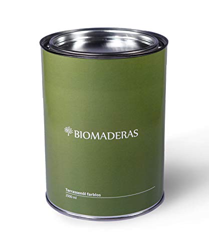 BioMaderas® Terrassenöl mit UV-Schutz (2,5l, farblos) von BioMaderas