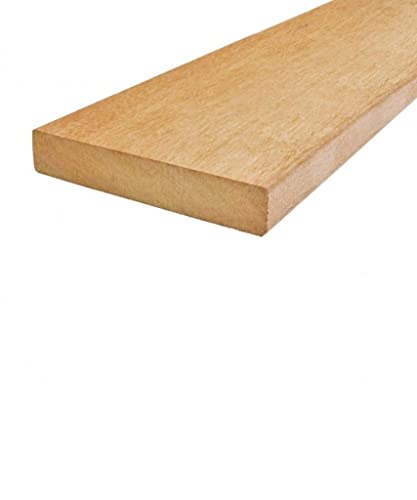 Terrassendielen aus Garapa von BioMaderas®, 145mm Breite, 21mm Stärke (182cm Länge) von BioMaderas