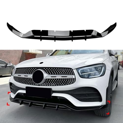 BioNyt Auto Frontspoiler für Mercedes Benz GLC Class X253 GLC200 260 300 2020 2021 2022, Frontstoßstange Spoiler Lippe Diffusor Splitter, Auto Styling Zubehör,Black BioNyt Auto Frontspoiler für Mercedes Benz GLC Class X253 GLC200 260 300 2020 2021 2022, Frontstoßstange Spoiler Lippe Diffusor Splitter, Auto Styling Zubehör,Black von BioNyt