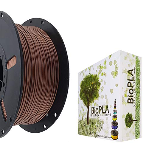 Bio PLA Filament 3D-Drucker PLA 1,75mm 1kg Spule Rolle (Kupfer Metallic) von BioPLA