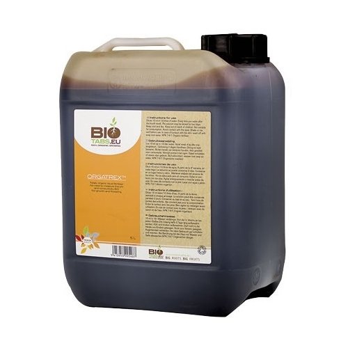 Nutriente para Crecimiento y Floración 100% Orgánico Orgatrex de BioTabs (5L) von BioTabs