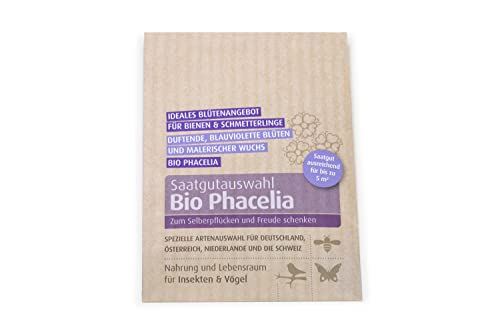 Biobalu Bio Phacelia Samen 4g - Bienenfreundliche Sommerblumen - Bienenfreund - Für Bienen und Schmetterlinge - Gründünger - Bodenkur - Bio Saatgut (1) von Biobalu