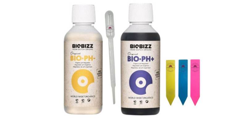 Biobizz Blumendünger PH Plus und PH Minus Organischer PH Regulator, 2-St., PH Plus und Minus 2x250ml, 250 ml,500ml von Biobizz