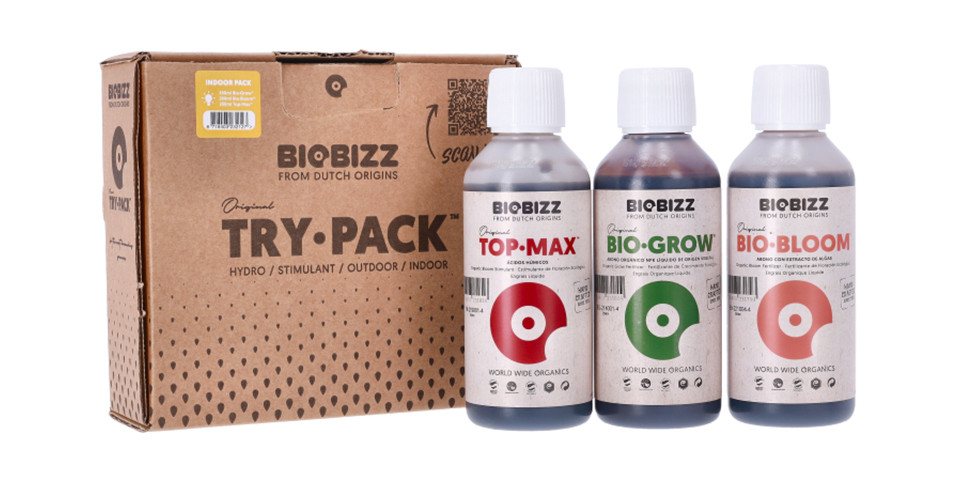 Biobizz Pflanzendünger BioBizz Try-Pack Starter Indoor - Pflanzendünger (3x 250ml), 1-St., 750ml von Biobizz