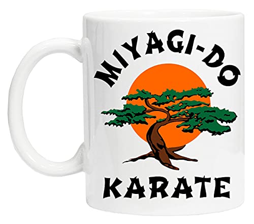 Miyagi Do Karate Bonsai Tree Weiß Keramik Becher Tasse Für Tee Kaffee White Ceramic Mug Cup For Tea Coffee von Bioclod