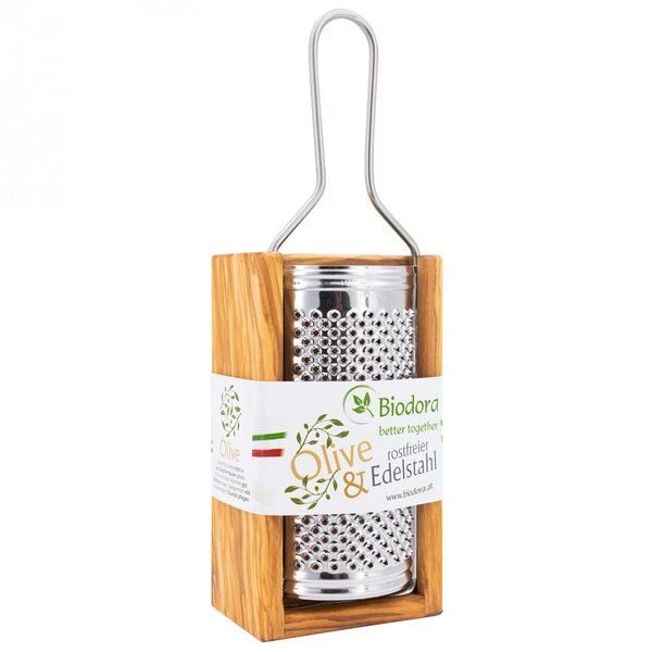 Biodora Käsereibe Olive mit Behälter von Biodora