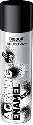 Felgenspray Acryl Spray Acrylic 500ml Spraydose Lackspray Farbe Schwarz Glänzend von Biodur