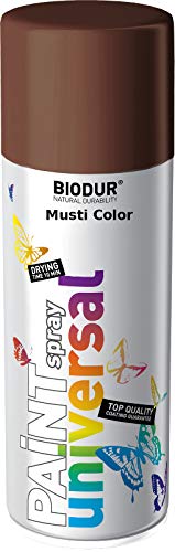 Lack Sprühlack Lackspray Felgenspray Spraylack Farbe Glänzend Nussbraun RAL8011 von Biodur
