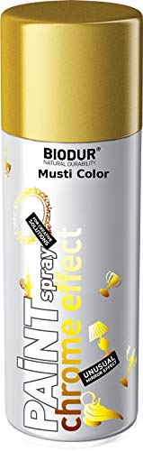 Lackspray Sprühlack Chrom Chromeffekt Effektspray Decoration Glanz Goldspray von Biodur