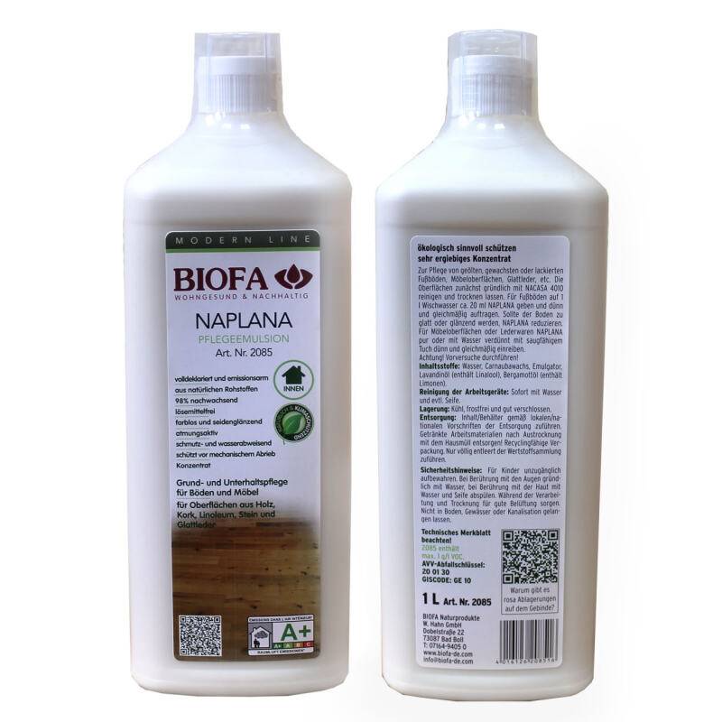 Biofa NAPLANA Pflegeemulsion 2085 - 1 Liter von Biofa