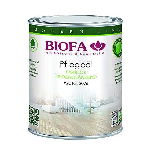 Biofa Pflegeöl | farblos | 2076 (1 Liter) Biofa Pflegeöl | farblos | 2076 (1 Liter) von Biofa