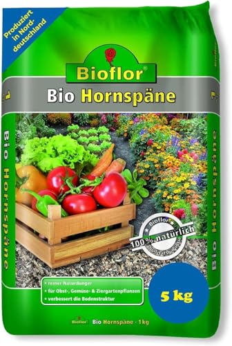 Bioflor Hornspäne Bodenaktivator Bodenverbesserung rein Biologisch (2,5 kg) von Bioflor