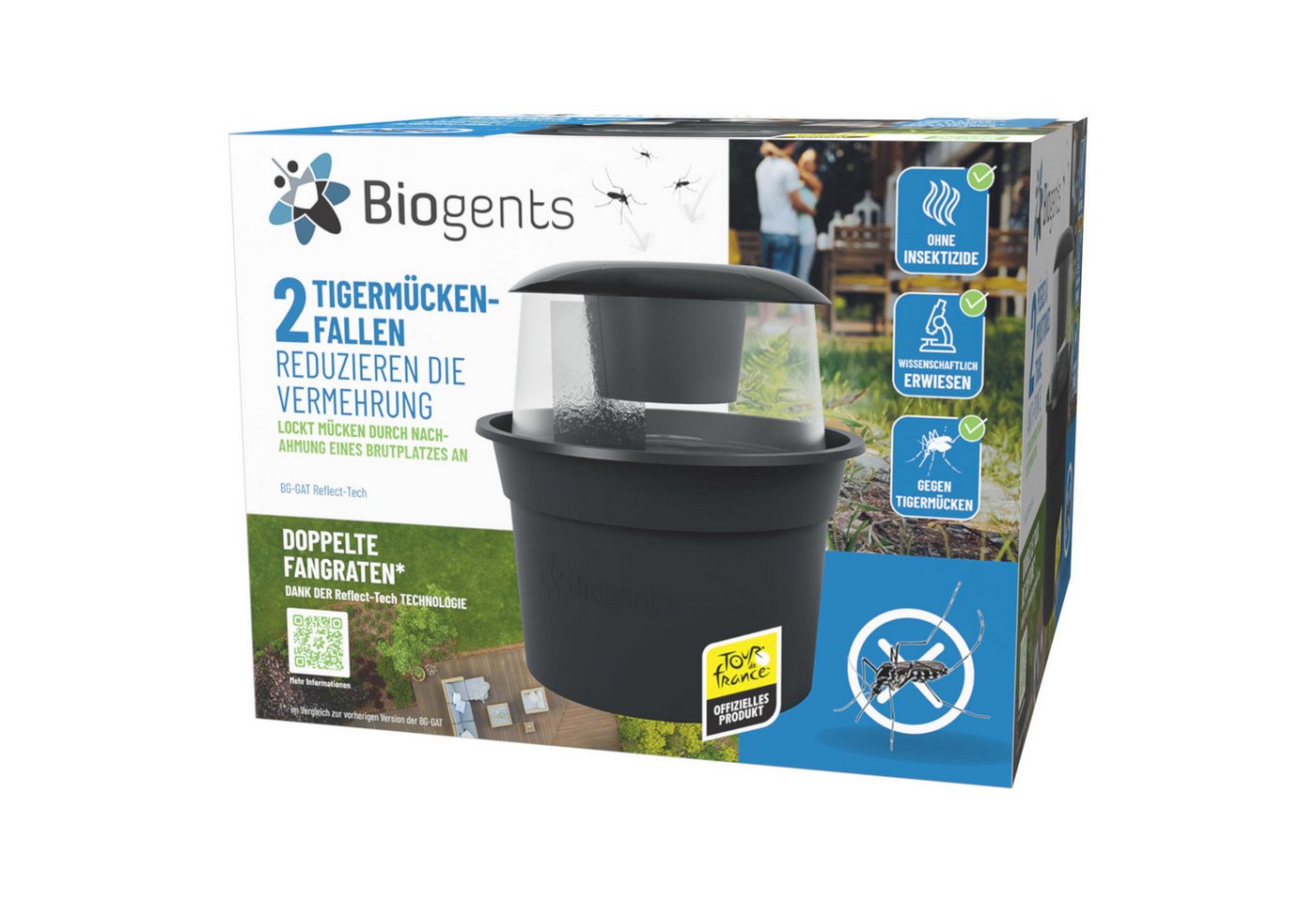 Biogents AG Ultraschall-Tierabwehr BG-GAT Reflect-Tech, 2er Set, Tigermückenfalle für den Außenbereich Biogents AG Ultraschall-Tierabwehr BG-GAT Reflect-Tech, 2er Set, Tigermückenfalle für den Außenbereich von Biogents AG