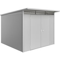 BIOHORT Gerätehaus »AvantGarde®«, Stahl, BxHxT: 257 x 217 x 257 cm (Außenmaße inkl. Dachüberstand) - silberfarben von Biohort