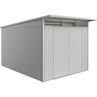 BIOHORT Gerätehaus »AvantGarde®«, Stahl, BxHxT: 257 x 222 x 337 cm (Außenmaße inkl. Dachüberstand) - silberfarben von Biohort