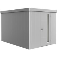 BIOHORT Gerätehaus »Neo«, Metall, BxT: 236 x 348 cm (Außenmaße inkl. Dachüberstand) - silberfarben von Biohort