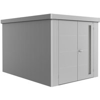 BIOHORT Gerätehaus »Neo«, Stahl, BxHxT: 236 x 222 x 348 cm (Außenmaße inkl. Dachüberstand) - silberfarben von Biohort