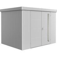 BIOHORT Gerätehaus »Neo«, Stahl, BxHxT: 292 x 222 x 236 cm (Außenmaße inkl. Dachüberstand) - silberfarben von Biohort