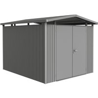 BIOHORT Gerätehaus »Panorama«, Metall, BxHxT: 273 x 227 x 318 cm (Außenmaße inkl. Dachüberstand) - grau von Biohort
