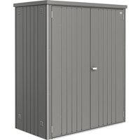 BIOHORT Geräteschrank, 2,1 m³, BxT: 155 x 83 cm - grau von Biohort