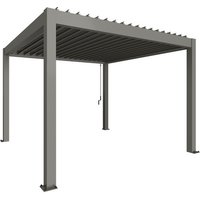 BIOHORT Pergola »Gr. 3,5x3,5«, BxHxT: 367,5 x 255 x  367,5  cm, quarzgrau-metallic von Biohort