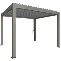 BIOHORT Pergola »Gr. 3,5x3«, BxHxT: 367,5 x 255 x  312  cm, silber-metallic - grau von Biohort