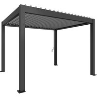 BIOHORT Pergola »Gr. 3,5x3«, BxHxT: 367,5  x 255  x  312  cm, silber-metallic - grau von Biohort
