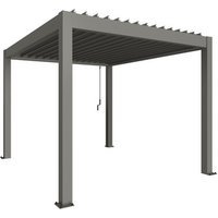 BIOHORT Pergola »Gr. 3x3,5«, BxHxT: 312  x 255  x  367,5  cm, quarzgrau-metallic von Biohort