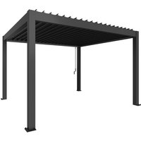 BIOHORT Pergola »Gr. 4x3,5«, BxHxT: 404,5  x 255  x  367,5  cm, dunkelgrau-metallic von Biohort