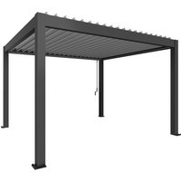 BIOHORT Pergola »Gr. 4x3,5«, BxHxT: 404,5  x 255  x  367,5  cm, silber-metallic - grau von Biohort
