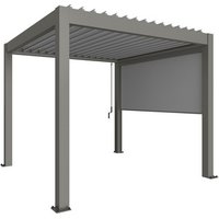 BIOHORT Pergola-Sonnenrollo »Gr. 4«, BxHxT: 235  x 10  x  364  cm, quarzgrau-metallic von Biohort