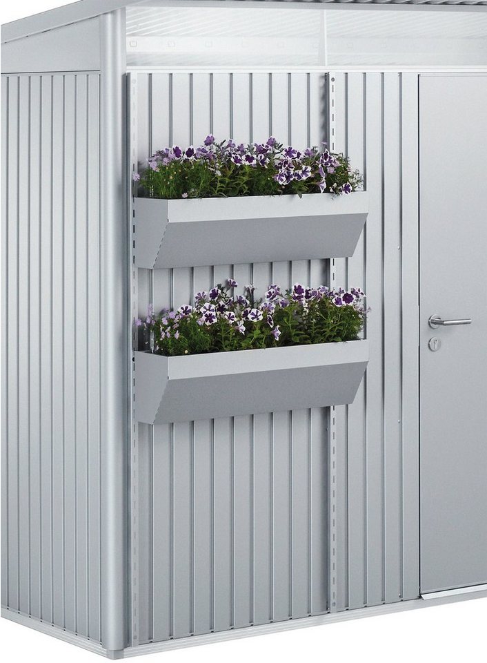 Biohort Blumenkasten FloraBoard, 2er-Set, silber-metallic von Biohort