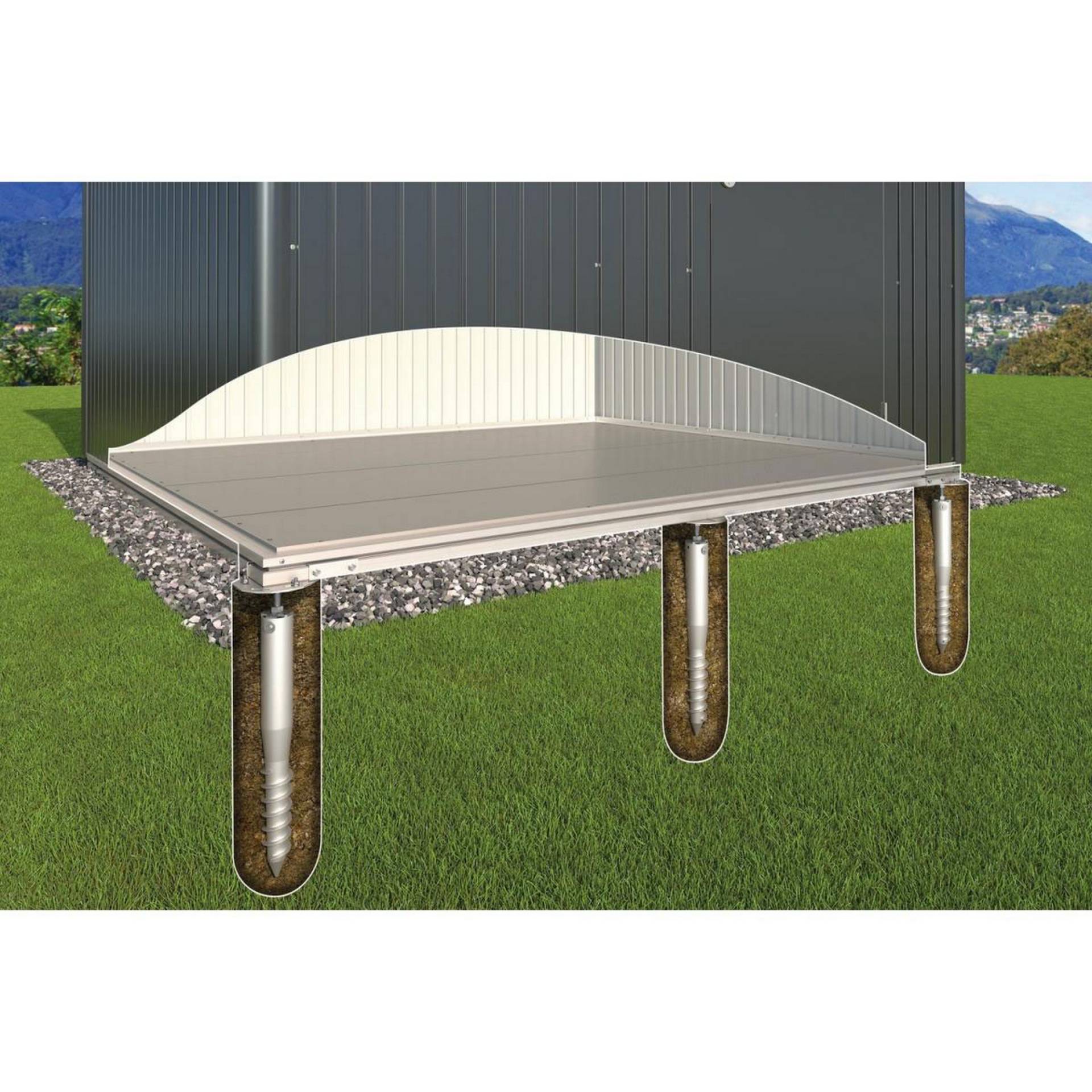 Biohort Erdschraubenfundament für 'Europa 2' Biohort Erdschraubenfundament für 'Europa 2' von Biohort