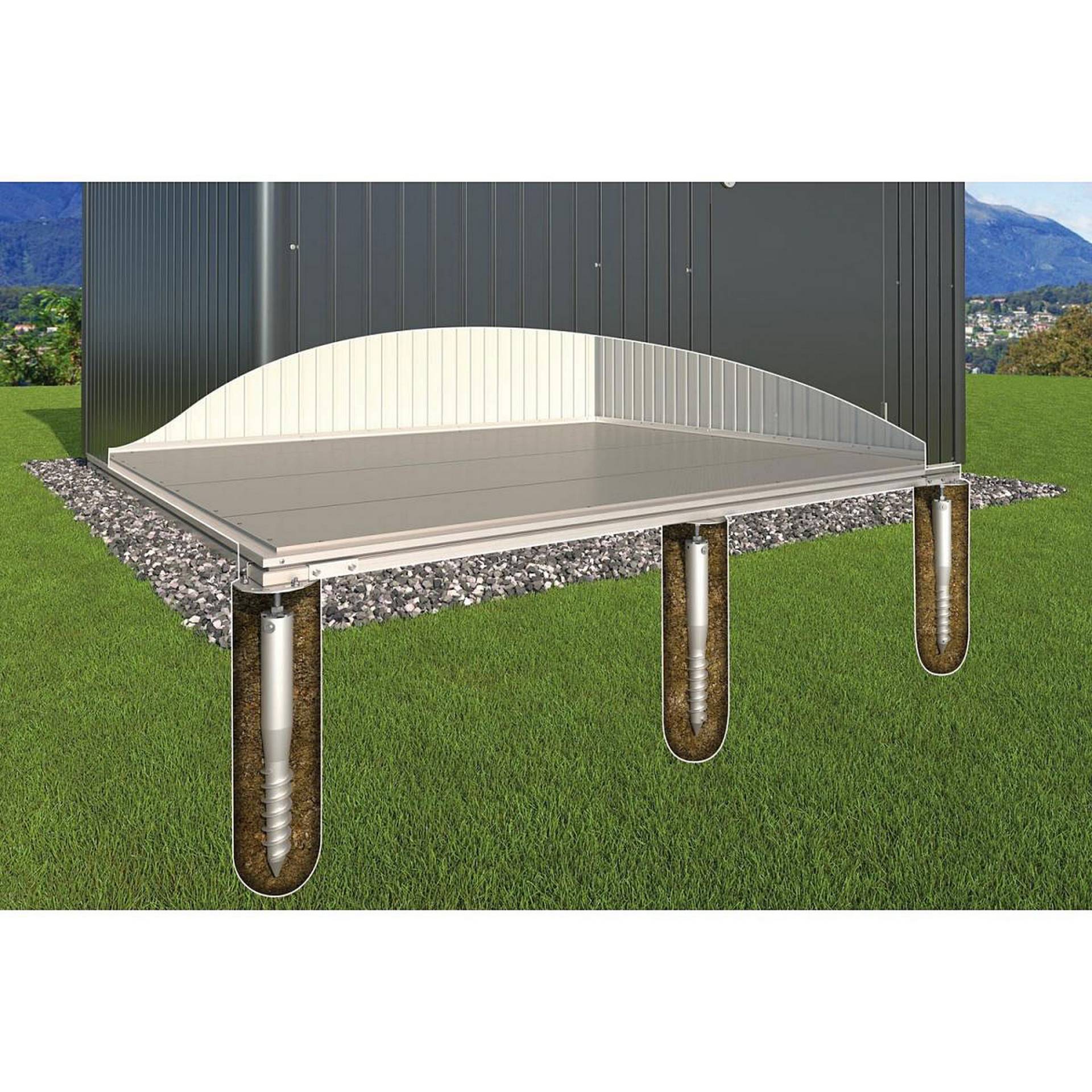Biohort Erdschraubenfundament für 'Europa 3' Biohort Erdschraubenfundament für 'Europa 3' von Biohort